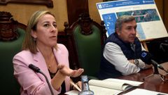 La conselleira Ethel V�zquez visit� Ribeira a finales del a�o pasado para anunciar la licitaci�n de las obras.
