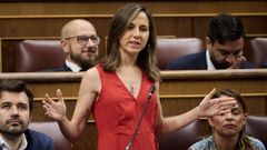 La secretaria general de Podemos, Ione Belarra, en el Congreso