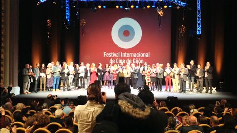 Un momento de la gala de clausura del FICX54