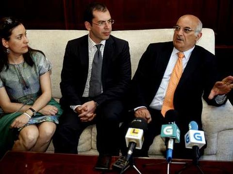 Lourdes Guerra, Alberto Martínez y Juan Martínez.