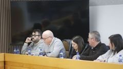 Los populares Daniel Orosa, Jos&eacute; Mar&iacute;a Garc&iacute;a-Leira Boado, Sandra L&oacute;pez, &Aacute;lvaro Fraga y Paula Gesto, en el pleno de los presupuestos