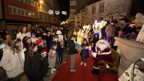 Recepci�n a Pap� Noel junto a la fuente Anselmo Villar Amigo de Malpica