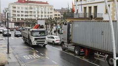Ordes: veinte camiones en cinco minutos