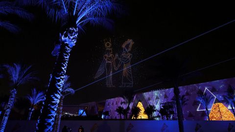 Espectculo de drones en la inauguracin