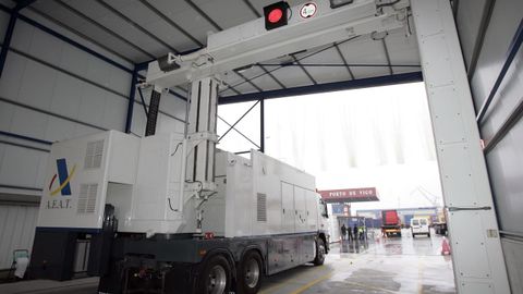 Imagen del esc�ner en el puerto de Vigo