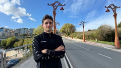 El atleta internacional Mauro Triana entrena a diario en la empinada cuesta de Adormideras