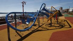 Imagen de archivo del parque infantil de Os Pelamios.