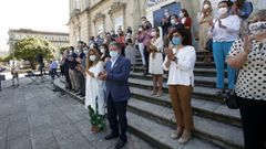 Carmela Silva particip� este lunes en Pontevedra en la movilizaci�n contra la violencia machista y vicaria