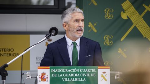 El ministro del Interior en la ma�ana de este jueves en Madrid