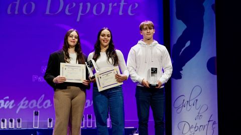 Premiados en la modalidad de atletismo.