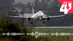 Aterrizaje en Alvedro de un avi�n de Vueling procedente de Londres