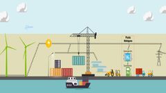 Recreaci�n de la planta de hidr�geno verde en Langosteira