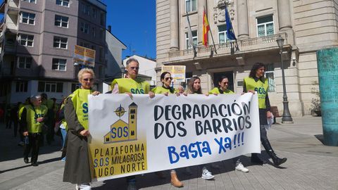 La manifestación recorrió la ciudad desde A Milagrosa hasta el centro