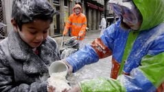 Celebraci�n del domingo fareleiro en Xinzo