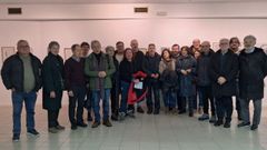 Representantes de las diferentes entidades memor�sticas que�reclaman al Tribunal Supremo que garantice la propiedad p�blica del pazo de Meir�s