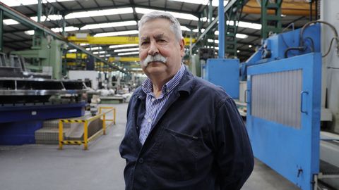 Ignacio de la Iglesia, director de Metal�rgica Gallega en las instalaciones de la empresa en Arteixo. 