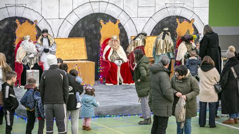 Visita de Melchor, Gaspar y Baltasar a Outes.