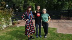 Lorena Negreira, David Bruzos y Andrea LLovere, organizadores de Festilonia