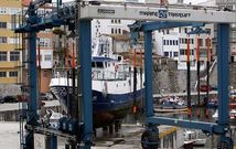 El sistema para subir los barcos comenz� a funcionar en abril de este a�o.