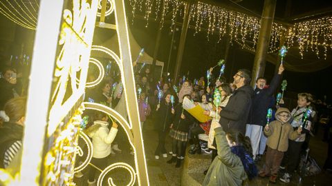 Encendido del alumbrado de Navidad en Porto do Son.