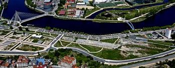 La imagen superior se capt� el pasado 22 de mayo y permite comprobar que la ubanizacion de los terrenos est� pr�cticamente lista.