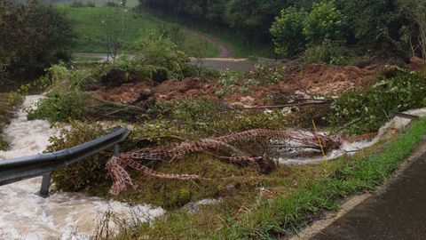 Efectos del temporal en  Andinas, Ribadedeva