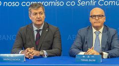 Santiago Novoa, de Abanca, y Jose Manuel Baltar, presidente de la Diputaci�n 