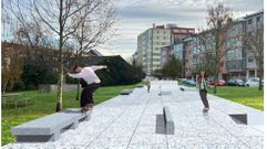 Recreaci�n del �skate park� previsto en Canido.