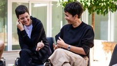 Andrea Beade, a la izquierda, y Quiela Nuc