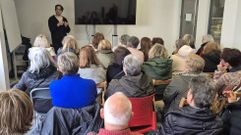 Fernando Tato, director de �Adeus, Berta�, durante o coloquio 