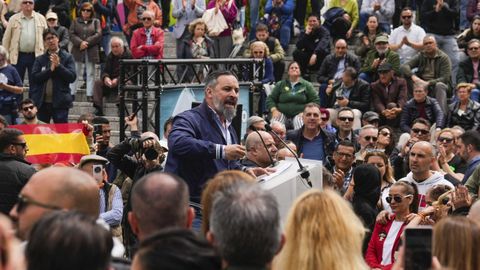 Abascal en el acto del 1 de mayo de Solidaridad