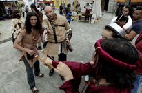 En la fotograf�a se puede apreciar el ambiente que se hab�a generado ayer. 