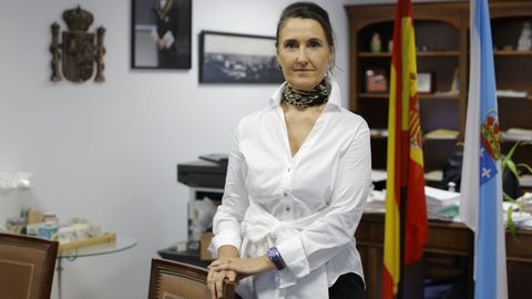 Mara Elena Steinger, en su despacho en la Fiscala de A Corua
