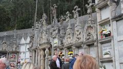 Las tumbas y sepulturas del cementerio de�Xerdiz (Ourol), en imagen de archivo, son un ejemplo �nico de arquitectura indiana