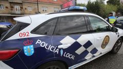Un coche de la Polic&iacute;a Local de Vilagarc&iacute;a.