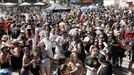 Romeros disfrutando en el campo de la fiesta de Naseiro en el 2024, que fue un éxito a nivel organizativo