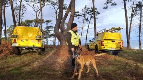 Imagen de los primeros d�as de b�squeda del pescador