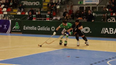 Lance del encuentro entre el Liceo y el Sporting de Portugal, correspondiente a la tercera jornada de la Champions