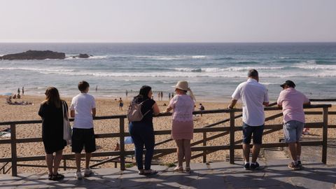 La playa de Valdovi&ntilde;o, a finales de mayo