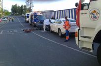 El veh�culo del acusado circulaba en direcci�n Fonteculler e invadi� el carril contrario.