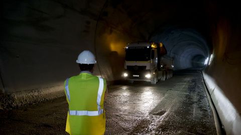 Obras de los tneles del tren al puerto exterior