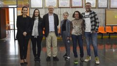 Xos� Manuel Cid (en el centro), renueva al frente del decanato con el mismo equipo directivo que le acompa�� hasta ahora