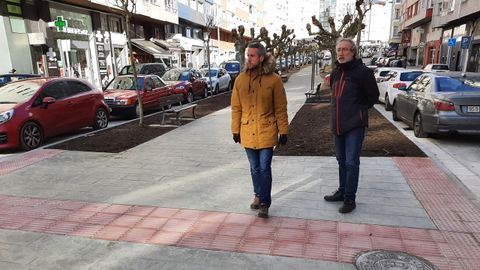 El teniente de alcaldesa Rub�n Arroxo inaugur� la peatonalizaci�n del cruce entre Ronda das Fonti�as y Carril dos Indios, en Lugo