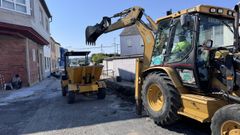 Maquinaria, en el inicio de las obras
