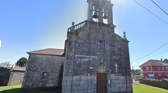 Imagen de la iglesia parroquial de Cerqueda, Malpica.