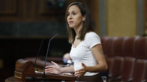 La portavoz de Podemos, Ione Belarra