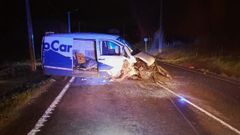Accidente en Narn en el que el conductor de una furgoneta se dio a la fuga