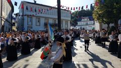 Inauguraci�n del Mundo Celta, en la plaza de Isabel II, donde se har� el baile