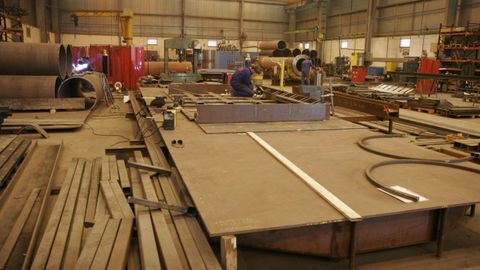 En la imagen, talleres de Intaf, una de las empresas que colaboran en el nuevo ciclo dual de fabricaci�n mec�nica