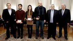 Esta ma�ana se celebr� en el sal�n de plenos del ayuntamiento el acto de entrega del premio de poes�a D�az J�come en Mondo�edo